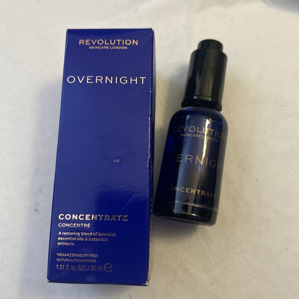 Revolution Skincare London Overnight Concentrate Essential Oils 1.01 oz  new